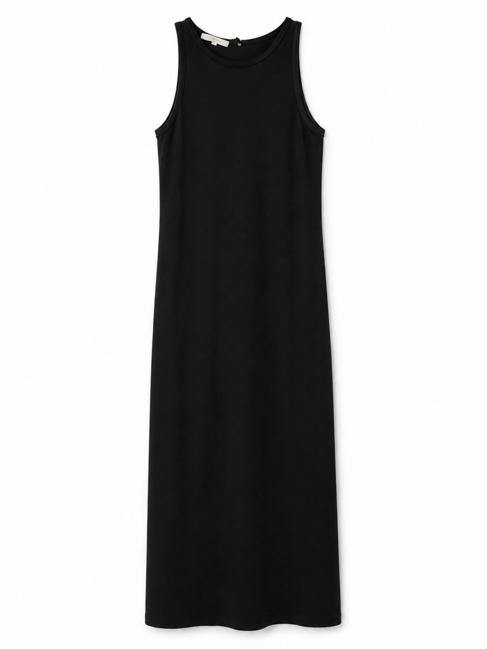 La Collection Maxi Dress in Black Crepe Silk